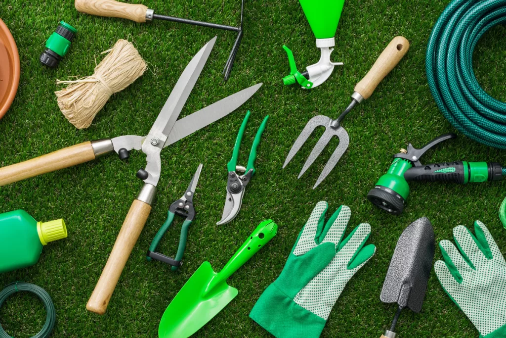 ranger les outils de jardin